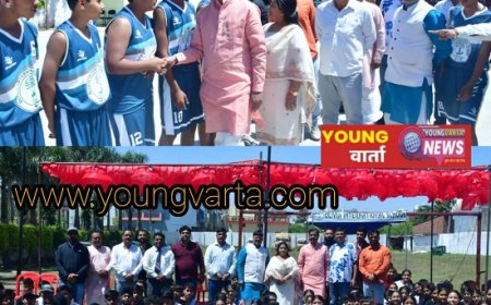 जूनियर अंडर-18 बास्केटबॉल चैंपियनशिप का आयोजन,विधायक एवं मेयर किरण जैसल ने प्रतियोगिता किया का उद्घाटन