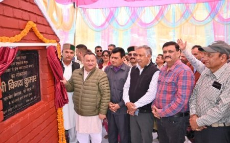 विनय कुमार ने जवगाधार से जलशक्ति विभाग के पम्प हाउस तक 17 लाख की लागत से निर्मित सम्पर्क मार्ग का किया लोकार्पण  