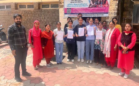 हमीरपुर में सर्विकल कैंसर से बचाव के लिए 187 लड़कियों ने लगवाए एचपीवी के टीके