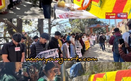 SFI हिमाचल प्रदेश राज्य कमेटी ने कॉमरेड सिया गुलेरिया के लिए शोक सभा का आयोजन,न्याय की लगाई गुहार 