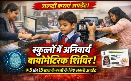 प्रदेश के स्कूलों में 20 अप्रैल से लगेंगे अनिवार्य बायोमीट्रिक अपडेट शिविर, 5 व 15 वर्ष के बच्चों के लिए जरूरी