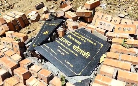 नाहन में तोड़ी दो सड़कों की शिलान्यास पट्टिकाएं , विधायक बोले , पट्टिका तोड़ने से नहीं पड़ता फर्क , लोगों के दिलों में है पहचान 