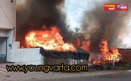 ऊना में भयंकर अग्निकांड , 35 झुग्गियां जलकर राख , कोई जानी नुकसान नहीं 