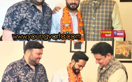 युवा कांग्रेस अध्यक्ष अभिषेक आनंद (शेखू) भाजपा में शामिल—धर्मशाला में संगठन को मिलेगी नई ऊर्जा: सुधीर शर्मा