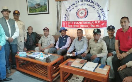 हिमाचल एक्स सर्विसेज लीग सायरी ममलीग जुब्बड़हट्टी की त्रैमासिक बैठक आयोजित