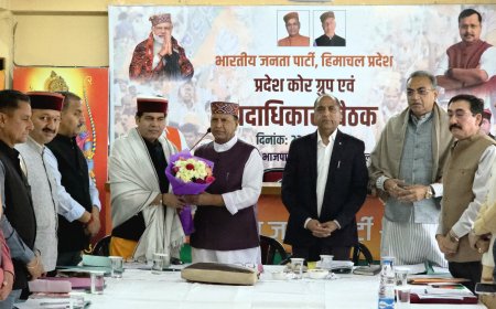 चारों नगर निगम चुनावों के लिए भाजपा की रणनीति तैयार—कांग्रेस की जनविरोधी नीतियों को बनाएंगे मुद्दा: डॉ. राजीव बिंदल