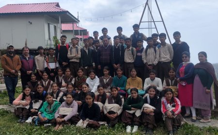 दीदग स्कूल के विद्यार्थियों ने मानव हिल रिसॉर्ट में सीखी पर्यटन  व्यवसाय की बारीकियां