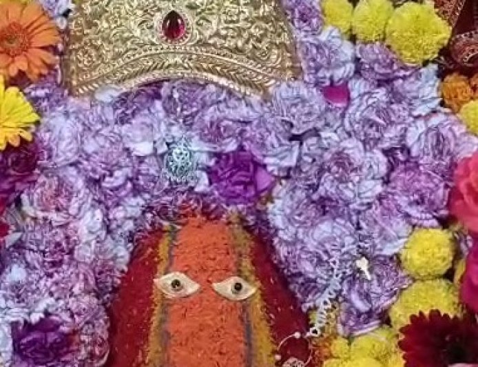पंजाब से आए श्रद्धालु ने अपनी मनोकामना पूर्ण होने पर माता रानी के चरणों में 11 तोले सोने का छत्र किया अर्पित  