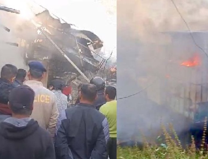 औद्योगिक क्षेत्र परवाणु में  एक निजी उद्योग में अचानक आग भड़कने से मचा हड़कंप 