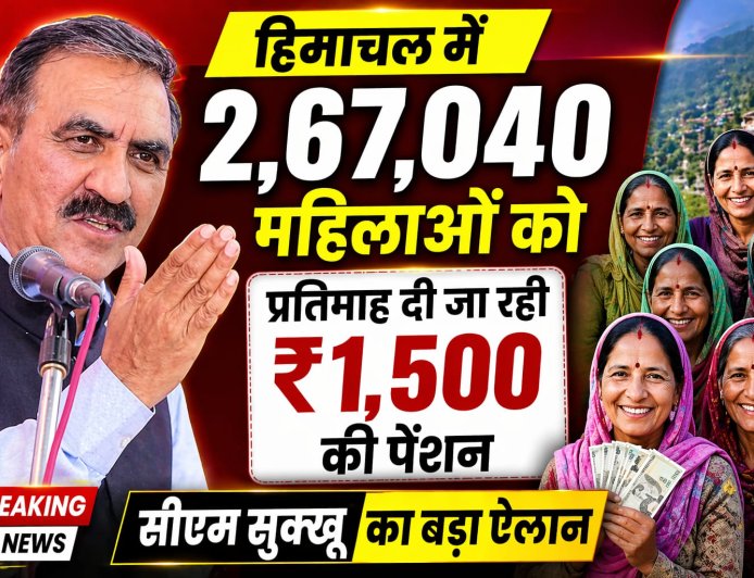 हिमाचल प्रदेश में 8.42 लाख लाभार्थियों को मिल रही सामाजिक सुरक्षा पेंशन : सुखविंद्र सिंह सुक्खू
