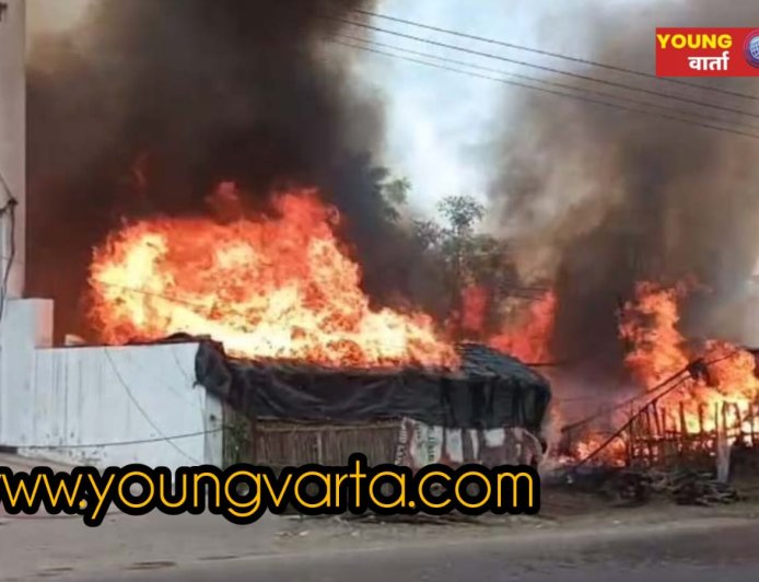 ऊना में भयंकर अग्निकांड , 35 झुग्गियां जलकर राख , कोई जानी नुकसान नहीं 