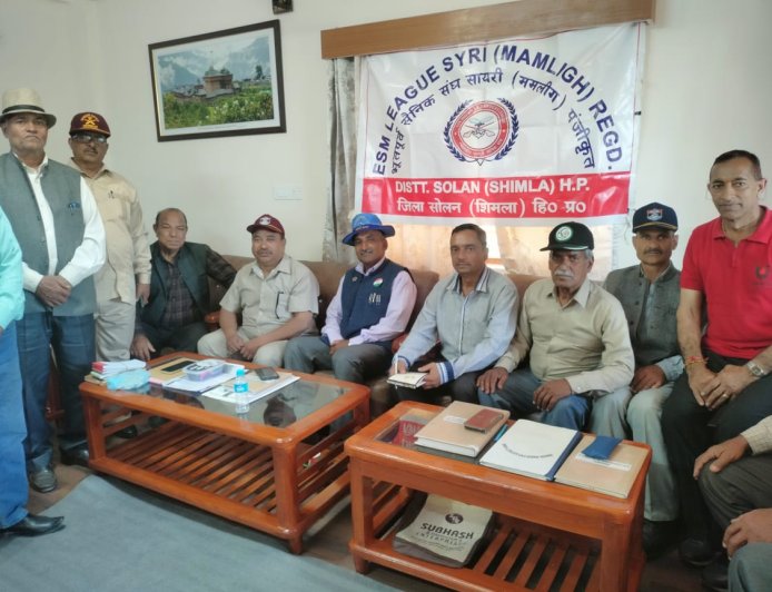 हिमाचल एक्स सर्विसेज लीग सायरी ममलीग जुब्बड़हट्टी की त्रैमासिक बैठक आयोजित