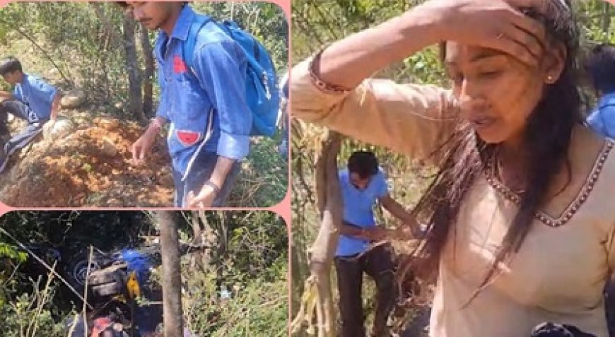 कांगड़ा में पंजाब से आए श्रद्धालुओं से भरी ट्रैक्टर-ट्राली अनियंत्रित होकर गहरी खाई में गिरी,हादसे में तीन की मौत कई घायल