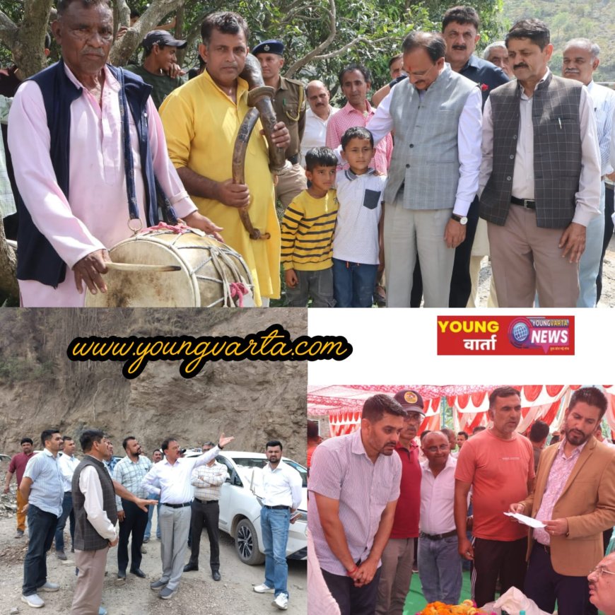 उद्योग मंत्री हर्षवर्धन चौहान ने जोंगपुल-सुनोउ बास संपर्क मार्ग का किया उद्घाटन