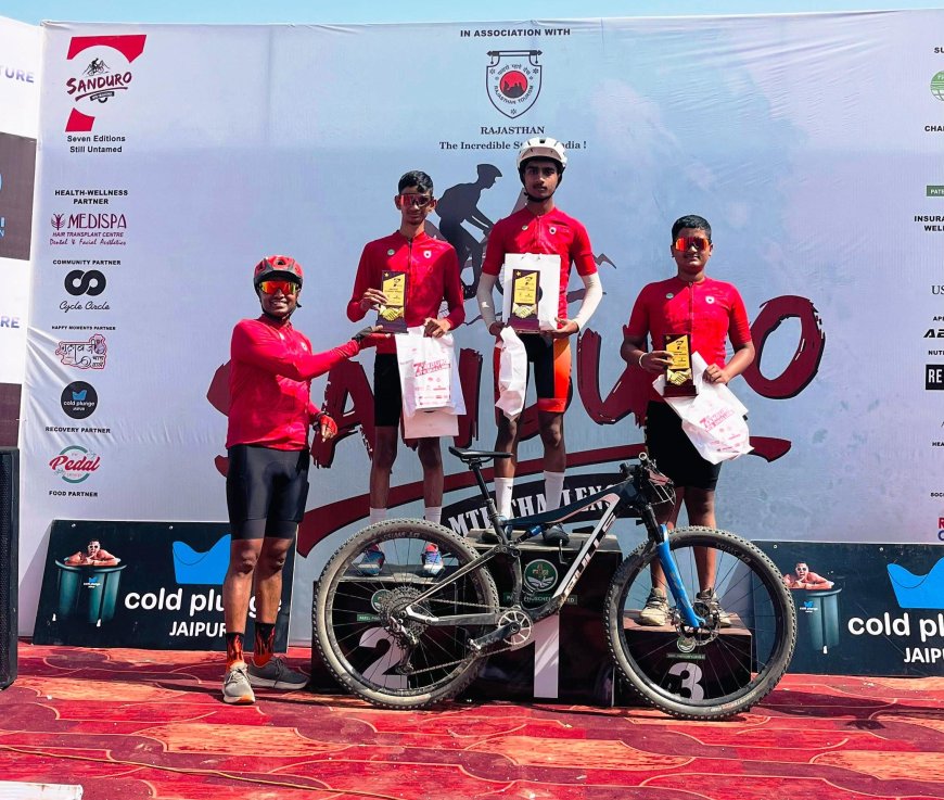 राजस्थान में सात्विक ने जीती 30 किलोमीटर की कठिन साईकिल प्रतियोगिता