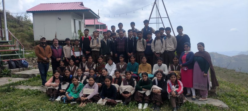 दीदग स्कूल के विद्यार्थियों ने मानव हिल रिसॉर्ट में सीखी पर्यटन  व्यवसाय की बारीकियां
