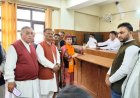 श्री रेणुकाजी  में भाजपा प्रत्याशी अंकिता ठाकुर ने भरा नामांकन, सैकड़ों कार्यकर्ताओं संग निकाला शक्ति प्रदर्शन 