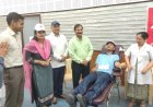 जिला रैडक्रॉस सोसाइटी के शिविर में 66 लोगों ने किया रक्तदान