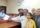 नोहराधार जिला परिषद वार्ड से भाजपा प्रत्याशी हंसराज ने भरा नामांकन