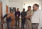 ई.वी.एम. भण्डारण कक्ष को राजनीतिक दलों के प्रतिनिधियों की उपस्थिति में खोला गया