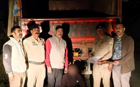 राजगढ़ में पुलिस की बड़ी कार्रवाई: ट्रक से 9.346 किलो चूरापोस्त बरामद, चालक गिरफ्तार