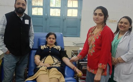 ड्रॉप्स ऑफ होप के सदस्यों ने अप्रैल माह में उपलब्ध करवाया 35 यूनिट रक्त