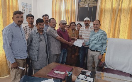 रेणुका बांध विस्थापितों ने सौंपा मांग पत्र, मांगे पूरी न होने तक टेस्टिंग रोकने का ऐलान