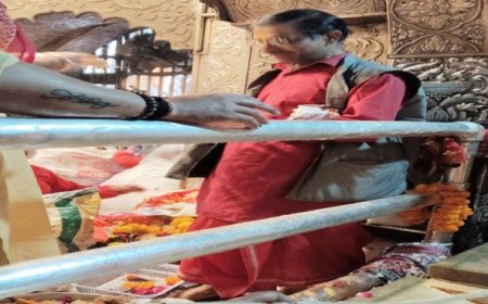 मन्नत पूरी होने पर श्रद्धालुओं ने मां चिंतपूर्णी मंदिर में चढ़ाई पांच किलो चांदी