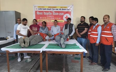 विश्व रेड क्रॉस दिवस पर गोहर में रक्तदान शिविर आयोजित, 28 यूनिट रक्त एकत्रित