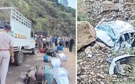चंबा के ककीरा में खाई में गिरी गाडी, छह की मौत, चार घायल