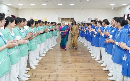 माता पद्मावती कॉलेज ऑफ नर्सिंग, नाहन में हर्षोल्लास के साथ मनाया गया  नर्सेस वीक