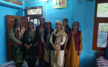 वार्ड नंबर 02 दाना घांटो से भाजपा  प्रत्याशी अंकिता ठाकुर ने की मीटिंग