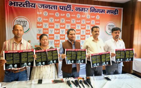 मंडी को बर्बादी, भ्रष्टाचार और बदहाली की ओर धकेलने वाली कांग्रेस सरकार के खिलाफ भाजपा का बड़ा आरोप पत्र