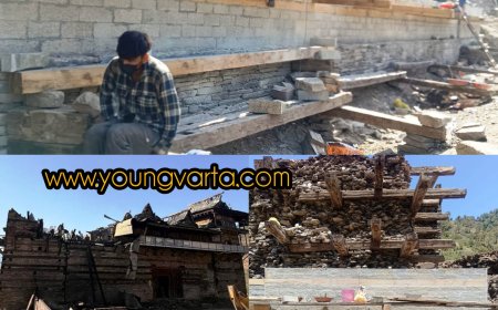 राजमहल के प्राचीन मंदिरों के जीर्णोद्धार कार्य युद्धस्तर पर , आठ सौ साल पुराने राजमहल का एक हिस्सा चढ़ा था आग की भेंट