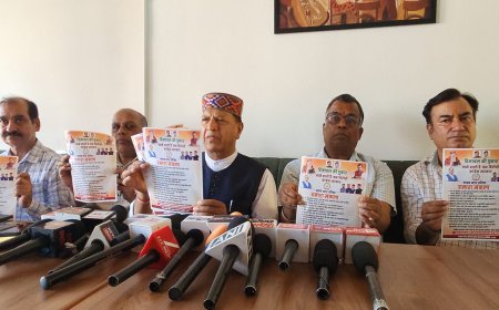 BJP ने नाहन MC नाहन के लिए जारी किया संकल्प पत्र, राजीव बिंदल बोले शहर में आएगा विकास का नया दौर