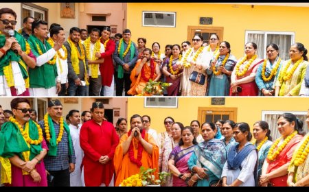 महामंडलेश्वर 1008 रामेश्वर नंद सरस्वती को भारतीय किसान यूनियन (सर्वे) का राष्ट्रीय संरक्षक के रूप में किया सम्मानित