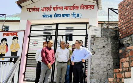 उपायुक्त एवं जिला निर्वाचन अधिकारी ने किया विकास खंड मैहला का दौरा