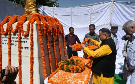 शहीदी दिवस के रूप में मनाई पूर्व प्रधानमंत्री राजीव गांधी की पुण्यतिथि,  कैबिनेट मंत्रियों सहित गणमान्य अतिथियों ने पुष्पांजलि की अर्पित