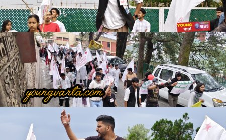 एचपीयू में बेतहाशा फीस वृद्धि के खिलाफ एसएफआई का उग्र प्रदर्शन, छात्र विरोधी फैसले वापस लेने की मांग