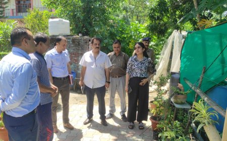 प्रगतिशील किसान के घर एवं खेतों में पहुंची डीसी गंधर्वा राठौड़