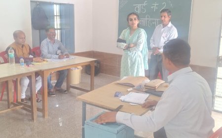 डीसी गंधर्वा राठौड़ ने बिझड़ी और नादौन के कई बूथों का किया निरीक्षण