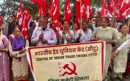 शिमला में सैहब सोसाइटी कर्मचारियों का नगर निगम के खिलाफ प्रदर्शन, 41 सफाई कर्मियों की बहाली की मांग, 5 जून से हड़ताल की चेतावनी
