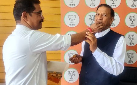 नगर निगम चुनावों में भाजपा की ऐतिहासिक जीत, संगठन महामंत्री सिद्धार्थन ने डॉ. राजीव बिंदल को दी बधाई