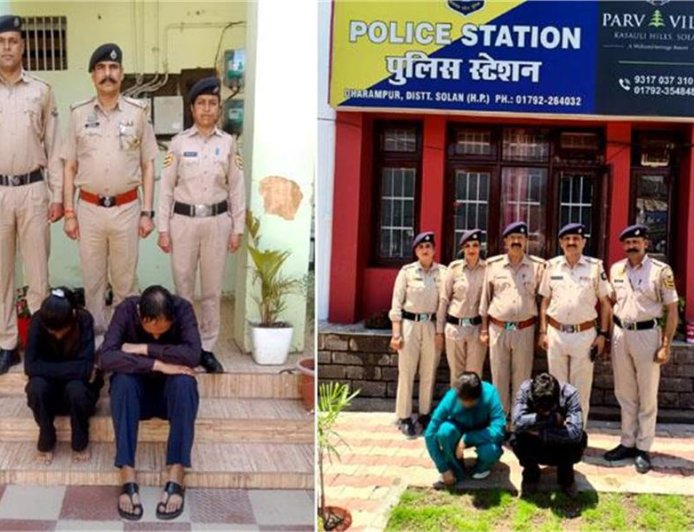 पुलिस ने 2 मामलों में पकड़ा 22.81 ग्राम चिट्टा, पति-पत्नी सहित 4 तस्कर गिरफ्तार