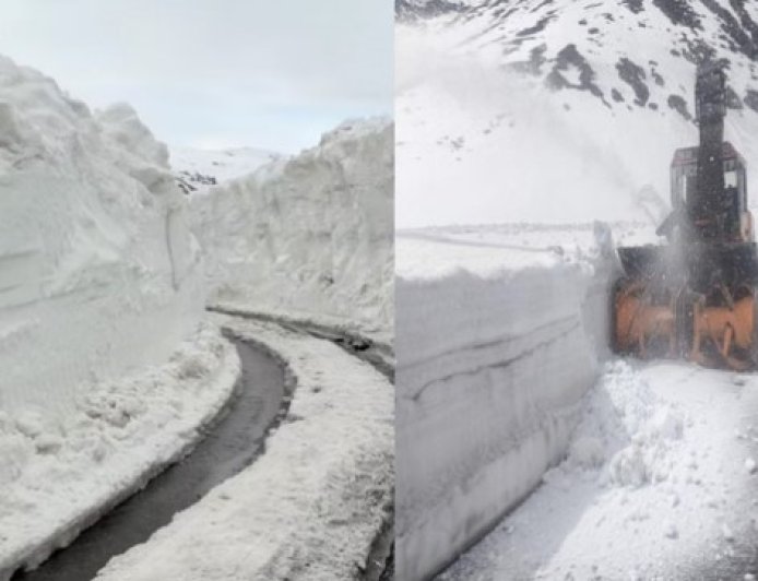 बर्फ की 20 फीट ऊंची दीवारों को काट आगे बढ़ा बीआरओ, पर्यटक जल्द पहुंचेंगे रोहतांग