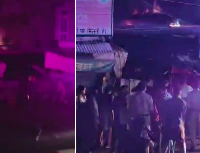 कांगड़ा में धू-धू जली दुकान, सिविल अस्पताल के सामने लपटें देख मची अफरा-तफरी