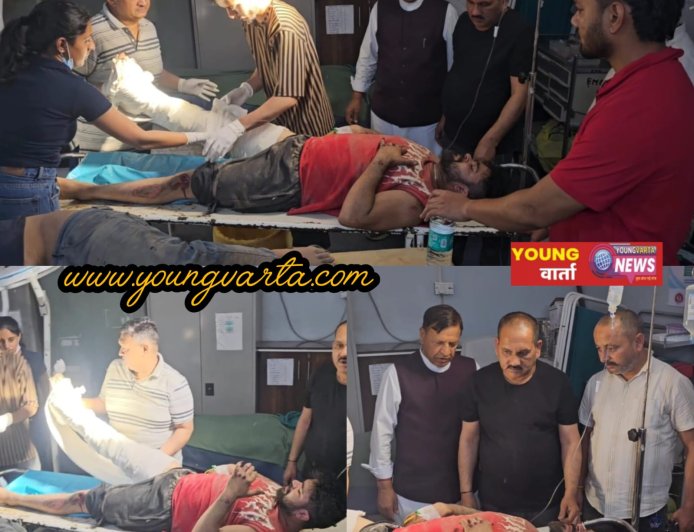 भाजपा अध्यक्ष ने अपनी गाडी से अस्पताल पहुंचाएं सड़क हादसे में घायल युवक, टक्कर मारने के बाद मौके से फरार हो गया था वाहन  