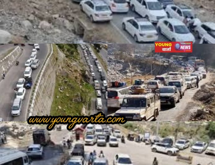मनाली में देखने को मिला महाजाम , घंटों रेंगती नजर आई गाड़ियां , परेशानियों से दो चार हो रहें लोग