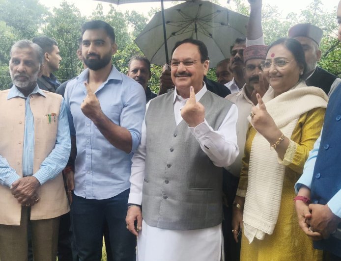मतदान लोकतंत्र की सबसे बड़ी ताकत, हर नागरिक को इसका प्रयोग करना चाहिए : जे.पी. नड्डा