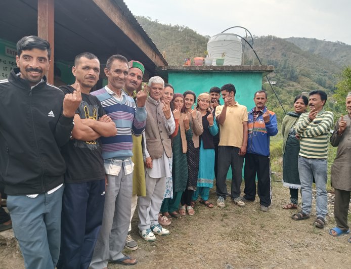 मशोबरा ब्लॉक की 10 पंचायतों में हुआ 83 प्रतिशत मतदान